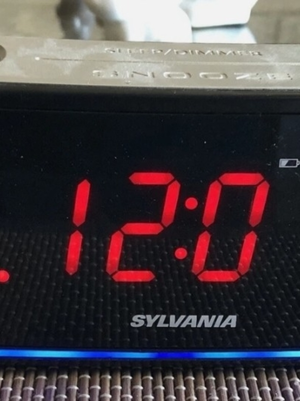 Sylvania Digital Alarm Clock with Red LED Display